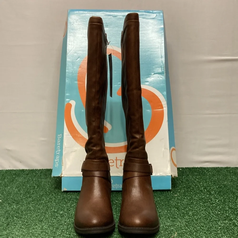 NWT BareTraps Brown Over the Knee Boots women’s size 6.5 (OKPM-07-113)
